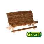 Drewniana ławeczka dla królika 30x15x18cm