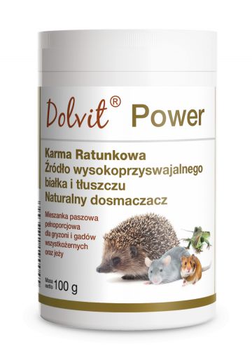 DOLVIT POWER rescue feed for rodents, omnivorous reptiles and hedgehogs 100g