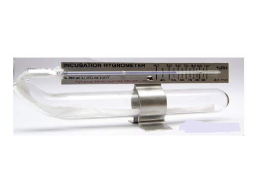 Hygrometer for measuring humidity for incubators