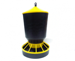 Feeding hopper, automatic, 10 kg, black - yellow