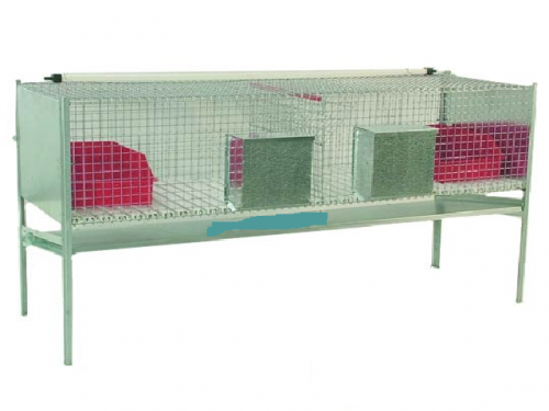 The MAXI-LUX rabbit cage for females with litter boxes