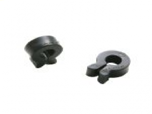 Black connector 7 mm high for cages and welded nets - 25 pieces
