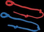 replaceable cable to the instrument birthing childbirth Vink, 1x blue, 1x red
