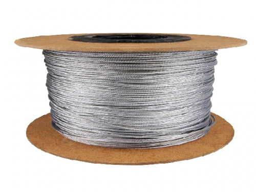 Steel cable  2 mm diameter for the construction of electric fences - 100 m spool