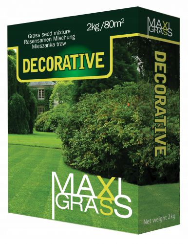 MaxiGrass DECORATIVE mixture of grasses cardboard box 2 kg + 400g BIOHUMUSU