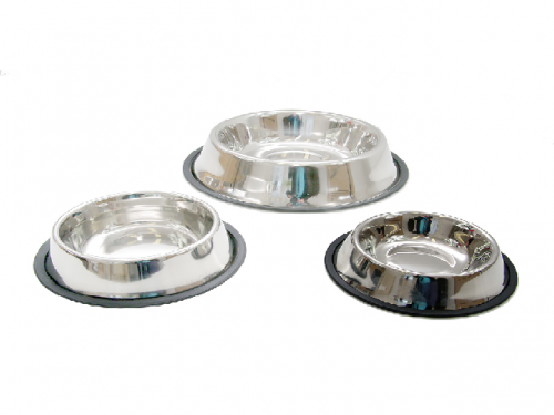 Large bowl for cats and dogs - capacity 2.4 liters made of stainless steel