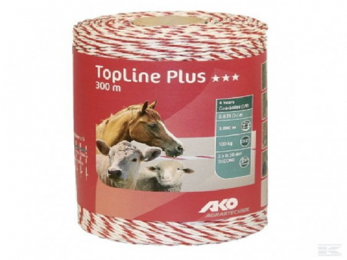Cordon Toronne white and red braid for electric shepherds - length 200m