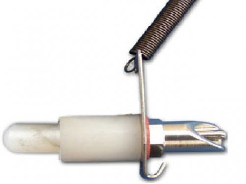 Nipple drinker for rabbits with a 4 mm diameter hose attached to the cage
