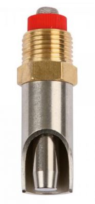 Nipple drinker, brass / steel, thick shaft 1 / 2-1 / 2, 72 mm