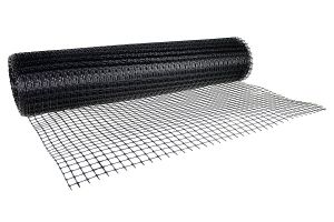 Container netting 1.2 x 25 linear meters, black 30mm x 30mm