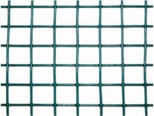 Welded mesh grille, PVC coated, 16x16mm mesh 25rm