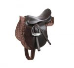 Complete brown saddle (haflinger) 17.5