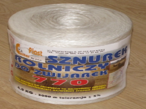 Agricultural string Silotex 500 2000m/tex2000, 4 kg  white