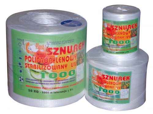 Twine 1000 / 5000m tex for agricultural machinery Center Plast 2kg white