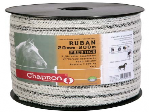 Tape Ruban Prestige 20mm 200m for horse fencing