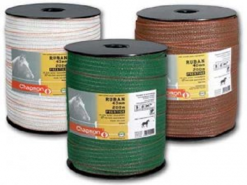 Tape Ruban Prestige 40mm 200m for horse fencing - 200 meters