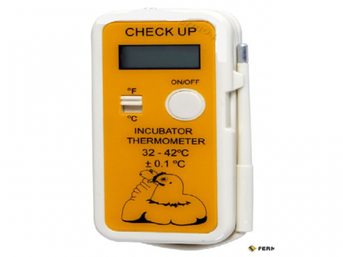 Electronic thermometer with a dedicated external sensor for incubators