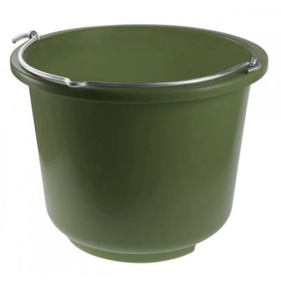 Plastic bucket 12l olive