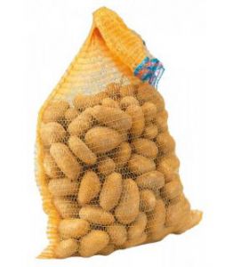 Raschel bag 35x55cm; with a haul; 5kg orange; pack of 100