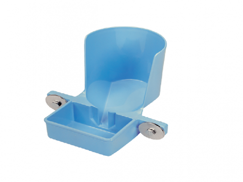 Compact water tray with a bottle holder - for rabbits and rodents