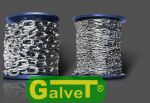 chains Coiling on spools galvanized fi 3; 50mb