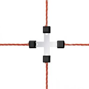 Litzclip cross connector for 3 mm cable