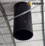 Przedłużka komina wentylacyjnego fi 570mm izolowana poliuretanem - 1mb