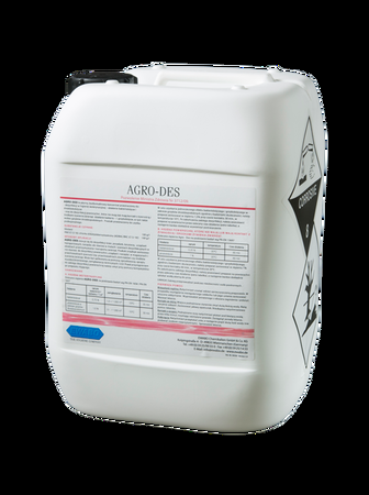 AGRO-DES 10L płynny bezformalinowy koncentrat do dezynfekcji dla weterynarii i produkcji spożywczej