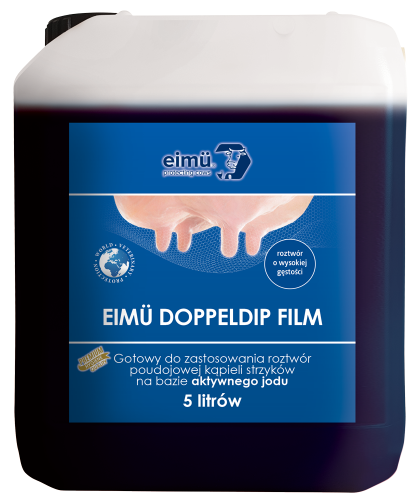 Eimü Doppel Film Dip (jodowy płyn do poudowej kąpieli strzyków) 5l