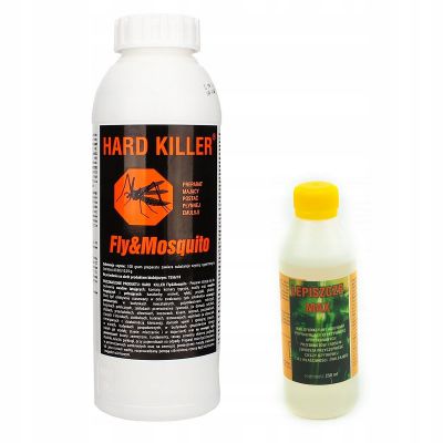 HARD KILLER Fly & Mosquito 1L + Lepiszcze 250ml