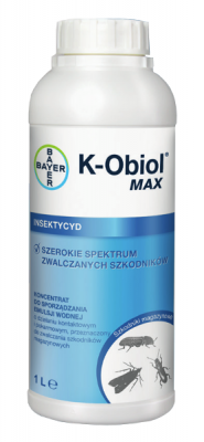 K-OBIOL MAX specjalistyczny preparat owadobójczy na szkodniki magazynowe 1L
