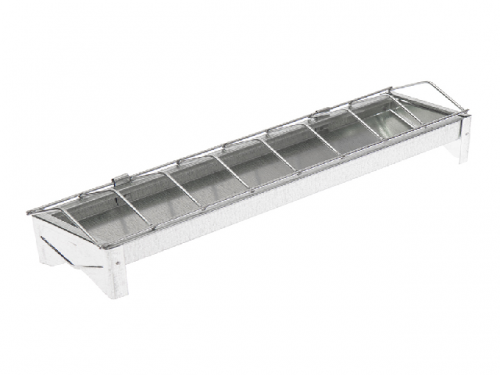 Metal trough feeder 100 cm for chickens and layers