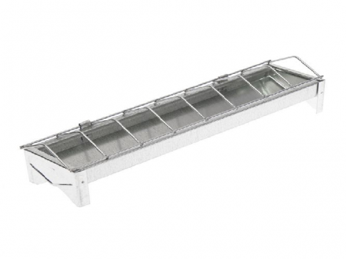 Metal trough feeder 75 cm for chickens and layers