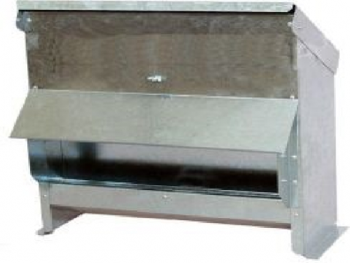 External metal feeder with a tray of 25 liters