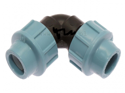 Elbow angle connector for 20 mm PE hose for bell watering system
