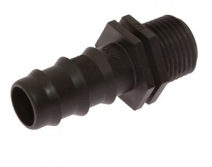 20 mm PE hose connector for plug with GZ 3/4 inch outlet