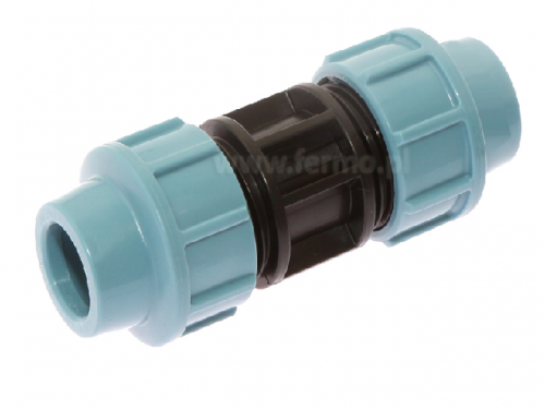 Straight connector for 20 mm PE hose to the bell watering system