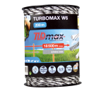 TURBOMAX W6 TLD braid, diameter 2.5 mm / 200m, black and white, 6 wires