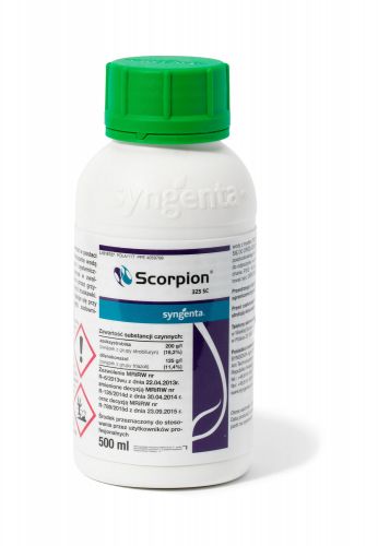 Scorpion 325 SC - w zwalczaniu plamistości, alteriozy, rdzy, mączniaka w uprawach warzywnych - 0,5L