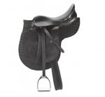 Complete black saddle (multifunctional) 17,5