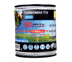 Taśma TURBOMAX T12 TLD, biało/czarna, 12mm/200m, 6 drucików