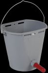 Plastic bucket for calves without the teat and valve 10L, blue (30003BLK)